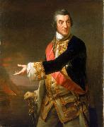 Richard Brompton Admiral Sir Charles Saunders oil